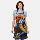 Sport, Football spelers in een game Schort (Gedragen)