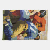  Sport, Football spelers in een game Theedoek (Horizontaal)