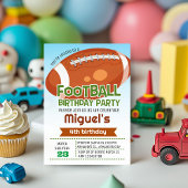 Sport Football Verjaardagsfeestuitnodiging Kaart