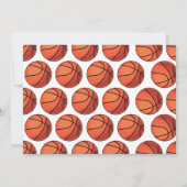 Sport Foto Basketball 1e verjaardag Kaart (Achterkant)