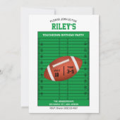 Sport Foto Football Verjaardagsfeest Kaart (Achterkant)