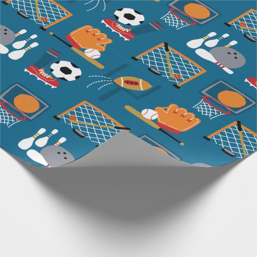 Sport games cadeaupapier (Hoek)