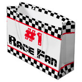 Sport Geachte Ontwerper Zwart-wit Groot Cadeauzakje (Achterkant Gekanteld)