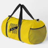 Sport Geel Zwart Moderne Gym Bag Plunjezak (Rechterhoek)