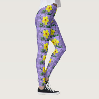 Sport gele bloem Personaliseer Destiny's Leggings