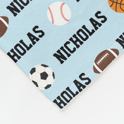 Sport gepersonaliseerde deken (Hoek)