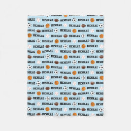 Sport gepersonaliseerde deken