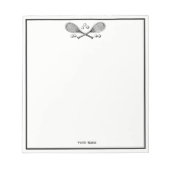 Sport  getransformeerde Tennis Racquet Tennis Ball Notitieblok (Voorkant)