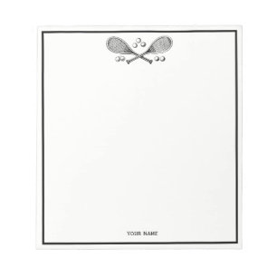 Sport  getransformeerde Tennis Racquet Tennis Ball Notitieblok