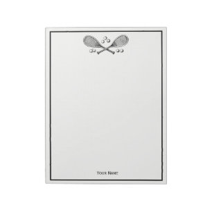 Sport  getransformeerde Tennis Racquet Tennis Ball Notitieblok