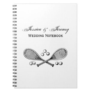 Sport  getransformeerde Tennis Racquet Tennis Ball Notitieboek