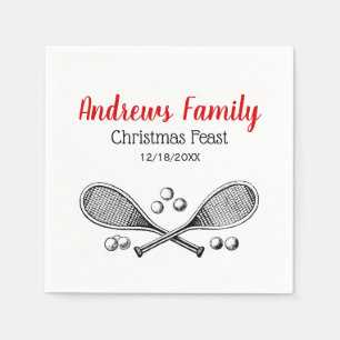 Sport  getransformeerde Tennis Racquet Tennis Ball Servetten