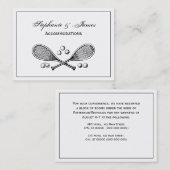 Sport  getransformeerde Tennis Racquet Tennis Ball Visitekaartje (Voorkant / Achterkant)