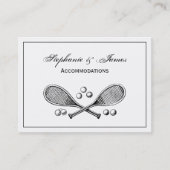 Sport  getransformeerde Tennis Racquet Tennis Ball Visitekaartje (Voorkant)