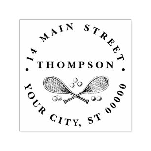 Sport  getransformeerde Tennis Racquet Tennis Ball Zelfinktende Stempel