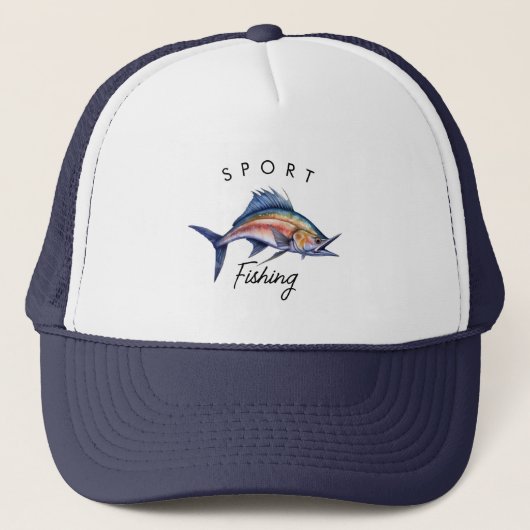 Sport Gevist Blue Marlin Trucker Pet (Voorkant)