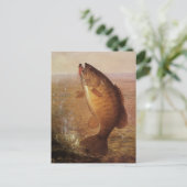  sport Gevist, Largemouth bruine basvis Briefkaart (Staand voorkant)