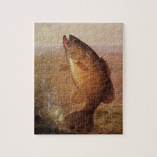  sport Gevist, Largemouth bruine basvis Legpuzzel (Verticaal)