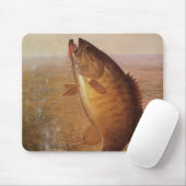  sport Gevist, Largemouth bruine basvis Muismat (Met muis)