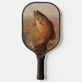  sport Gevist, Largemouth bruine basvis Pickleball Paddle (Achterkant)