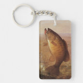 sport Gevist, Largemouth bruine basvis Sleutelhanger (Voorkant)