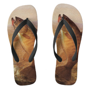  sport Gevist, Largemouth bruine basvis Teenslippers