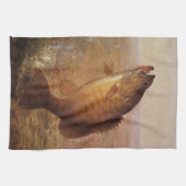  sport Gevist, Largemouth bruine basvis Theedoek (Horizontaal)