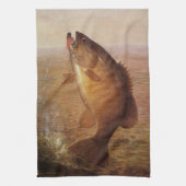 sport Gevist, Largemouth bruine basvis Theedoek (Verticaal)