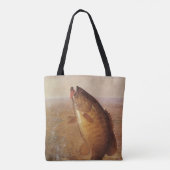  sport Gevist, Largemouth bruine basvis Tote Bag (Achterkant)