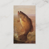  sport Gevist, Largemouth bruine basvis Visitekaartje (Achterkant)