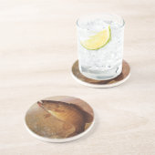  sport Gevist, Largemouth bruine basvis Zandsteen Onderzetter (Zijkant)