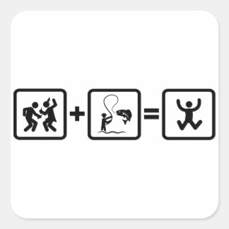 Sport Gevist Vierkante Sticker