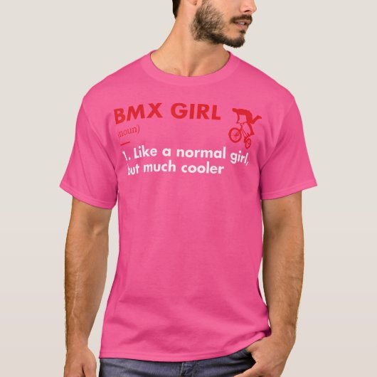 Sport Girl Definitie BMX T-shirt (Voorkant)