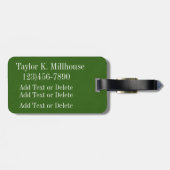 Sport - Golf Bagagelabel (Achterkant horizontaal)