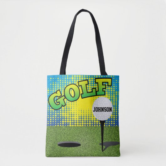Sport Golf 🏌️ ♂️ Design - DIY Text Tote Bag (Voorkant)