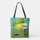 Sport Golf 🏌️ ♂️ Design - DIY Text Tote Bag (Achterkant)