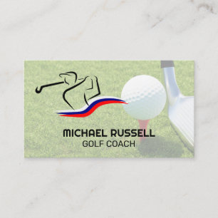 Sport Golfbaan Clubhuis Visitekaartje