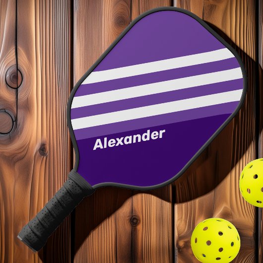 Sport Grapevine Grove Stripes met Naam Pickleball Paddle