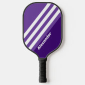 Sport Grapevine Grove Stripes met Naam Pickleball Paddle (Voorkant)