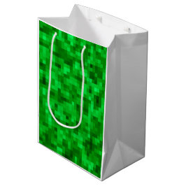 Sport Groen Pixilated Grass Field Team Games Medium Cadeauzakje