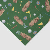 Sport Groene Golfmateriaal Patroon Tissuepapier (Detail)