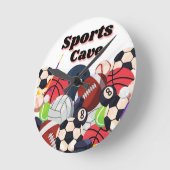 SPORT GROT MUURKLOK RONDE KLOK (Hoek)