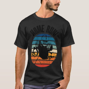 Sport Home Run Baseball Football Player Sunset T-shirt