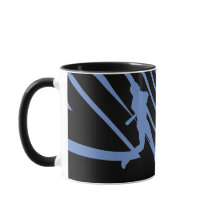 Sport Honkbal Blauw Zwart Mok