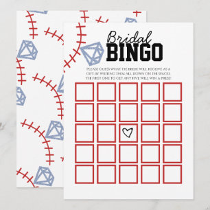 Sport honkbal homerun glitters bruiloft spel kaart