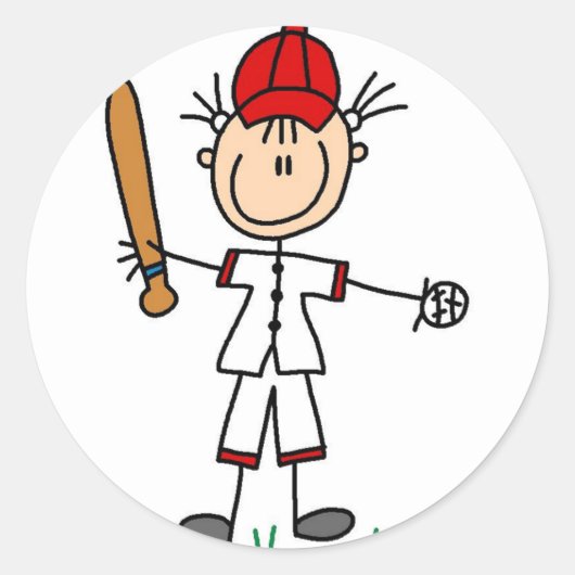 Sport Honkbal Sticker (Voorkant)