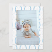 Sport honkbal thema baby 1e verjaardagsfeestje kaart (Achterkant)