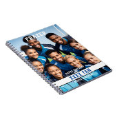 Sport honkbalfan EDITABLE SPORT KLEUREN, Notitieboek (Rechterzijde)