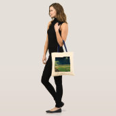  sport, honkbalspel bij nacht tote bag (Voorkant (model))