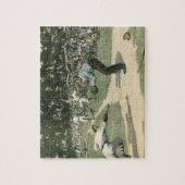  sport, honkbalspeler die naar huis glijdt legpuzzel (Verticaal)